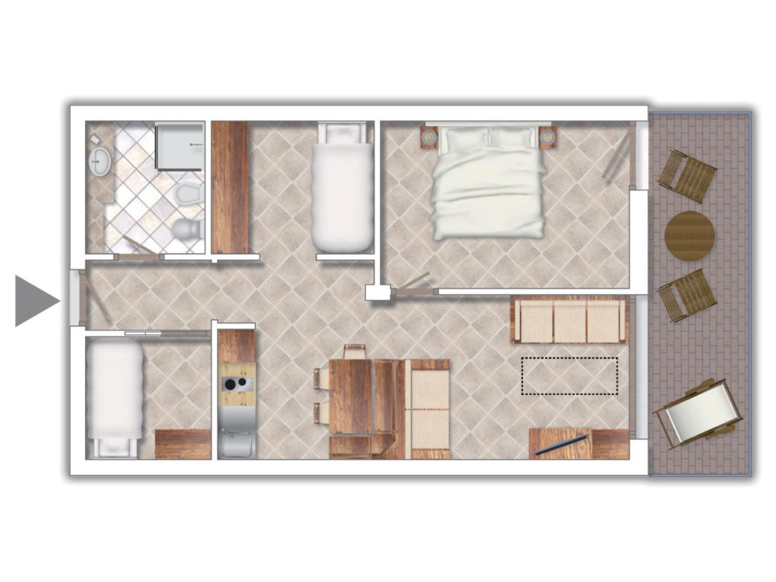 Residence Club ポンテ・ディ・レーニョ 部屋 写真